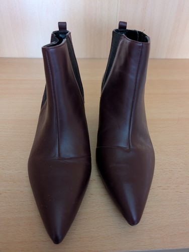 Women leather ankle boots - leather,