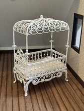 Dolls House White Wire Canopy