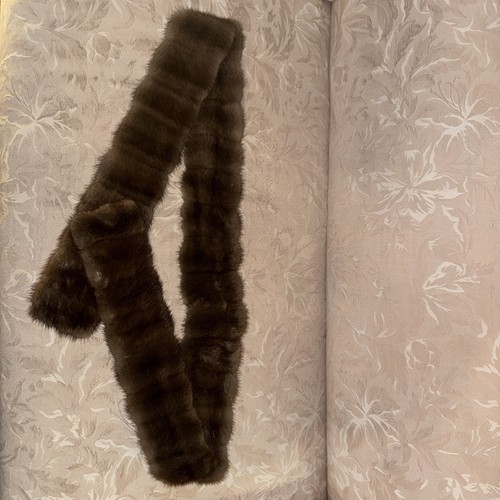 Vintage brown sable scarf - vintage,