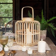 Large Tall Wooden Cage Bamboo