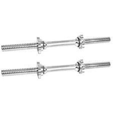 Komodo 18" Spinlock Dumbbell Bars 80kg Chrome Weightlifting