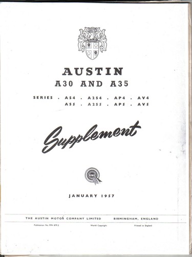 Austin a30 a35 original - austin,