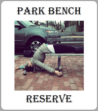 Park bench reserve funny - park,