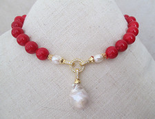 12mm natural red coral - 12mm,