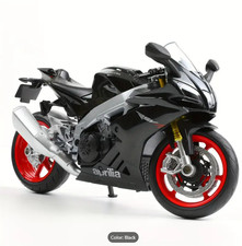 🏍️ MAKEDA 1:12 Scale Aprilia RSV4 RR1000 Diecast Motorcycle Model Black uk stoc