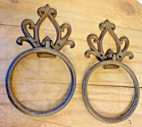 Cast iron towel ring - towel,