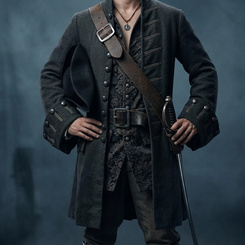 Pirate captain wool coat - wool,