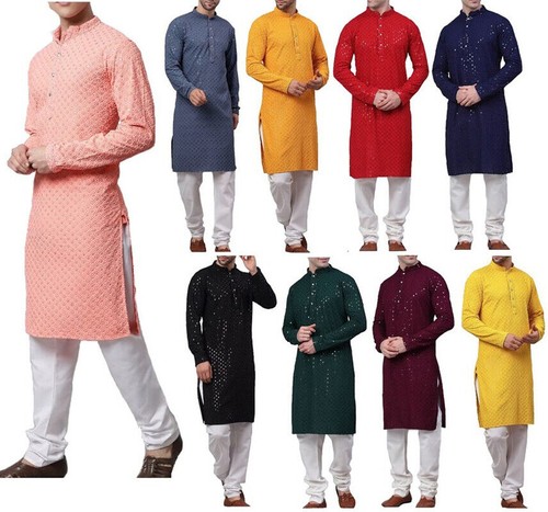 Men cotton kurta - cotton, pajama