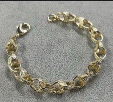 Tulip Belcher Bracelet Gold Plated