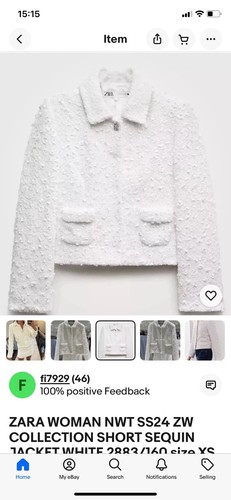 Zara sequin jacket size xl - ,