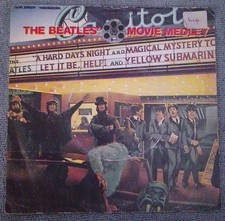 The Beatles Movie Medley 7" Single Vinyl Record VG+ Cond