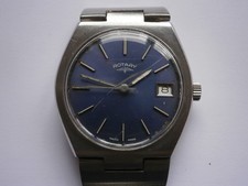 Vintage gents wristwatch ROTARY mechanical watch working AS 1950/51 swiss made