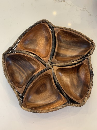 Wicker tray with removable - tray, 5