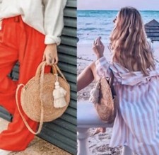 Zara 2018 Round Raffia Straw