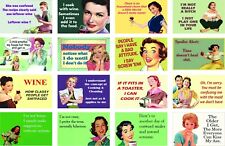 RETRO FRIDGE MAGNET  CHEEKY FUNNY Set #1