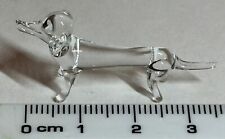 Dolls House Miniature.  "Glass"  Dachshund 1:12 Scale