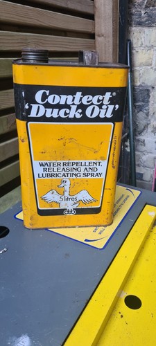 Vintage 70s duckoil gallon - vintage,
