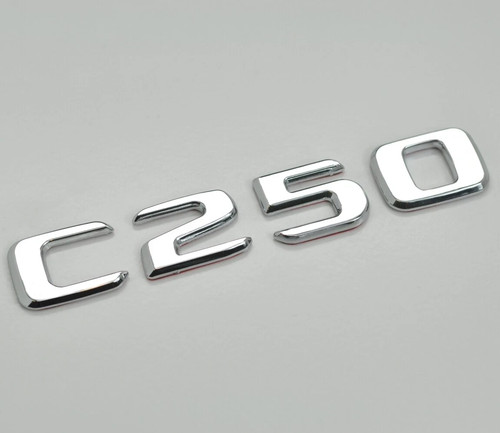 Silver chrome c250 car - car, letter