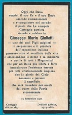 LUTTINO - GIUSEPPE MARIA GIULIETTI - mm.  65X108 - (LUTTPERS: 589)