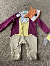 George At Asda Fantastic Mr Fox Baby Costume Dress Up Halloween 0-3 Months  