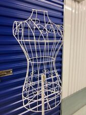 Decorative wire mannequin display stand tailors dummy on adjustable stand