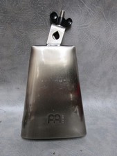 A GOOD QUALITY MEINL COWBELL 6.75" STEEL IN GUN METAL SILVER