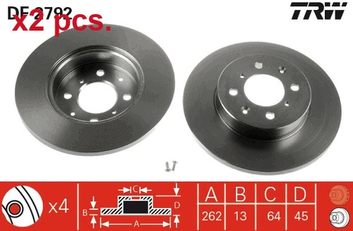 Pcs front rear brake - pcs,