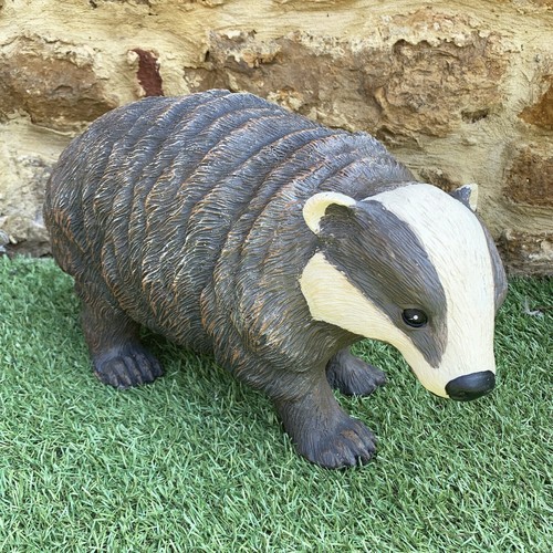 Badger garden ornament - badger, resin