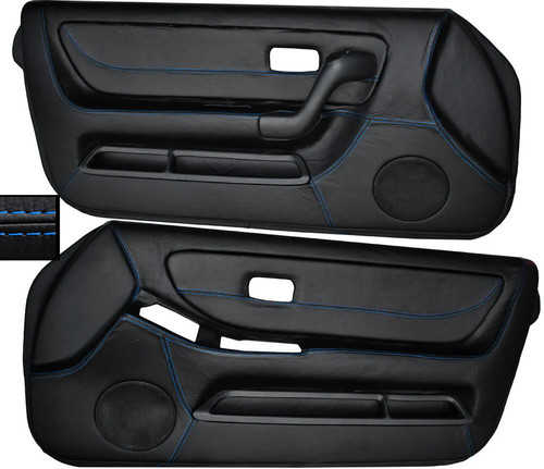 Blue stitch front full door - full,