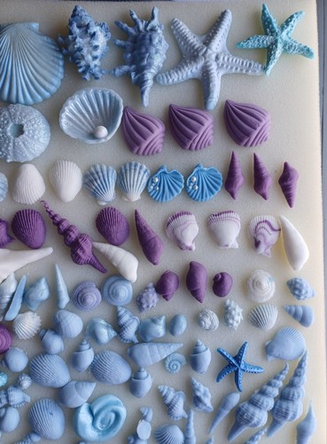 Fondant edible pieces sea - 50,