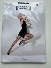 WOLFORD Tilla  Tights - Black/Black - Size XS - NEW