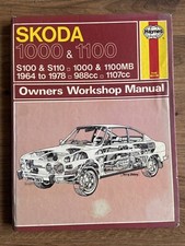 SKODA S110,S110 R,S110 LS,S100,S100 L,1000 & 1100 MB HAYNES MANUAL 1964-1978 VGC