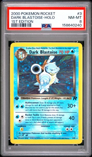 Dark blastoise holo - blastoise, psa