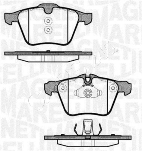New disc brake pad set - disc, fits
