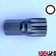 M14 Spline 12 points XZN bit