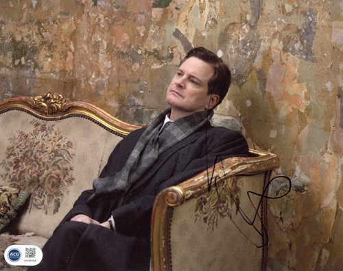 Colin firth signed photo also - colin,