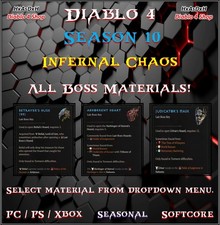 ✨Diablo 4✨Season 10✨Boss Materials✨Belial✨Mats✨Fast Delivery✨Cheapest✨24/7✨