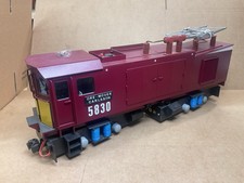 CUSTOM G GAUGE DIESEL LOCOMOTIVE ORE MOVER RED BATTERY POWERED WITH SOUND NICE!