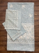 Vintage Sanderson Amalfi Teal Floral SUPER KING Duvet Cover Set L220cm x W250cm