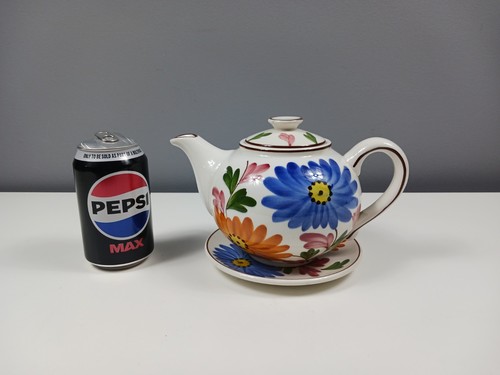 Colourful ceramic teapot and - colourful,