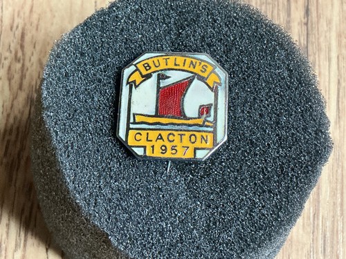 1957 butlin clacton enamel - butlin’s,