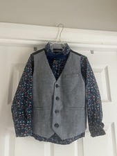 Next Boys 3 Piece Waistcoat Set Size 4-5 Years