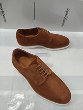 Russell & Bromley Men's Chesney Tan Suede Leather Derby Shoes