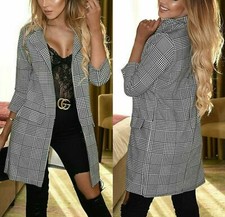 Women's Check Dogtooth Long