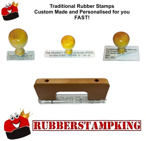 Personalised rubber stamp - rubber,