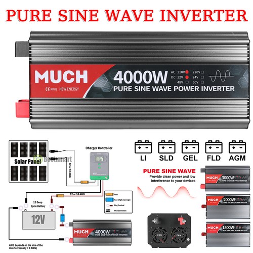 4000w 3000w pure sine wave - pure,