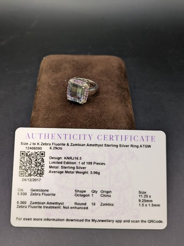 Gemporia silver zebra fluorite - gemporia,