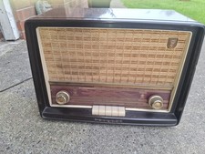 Philips 1950s Valve Radio Bakerlite B3G63A - Untested