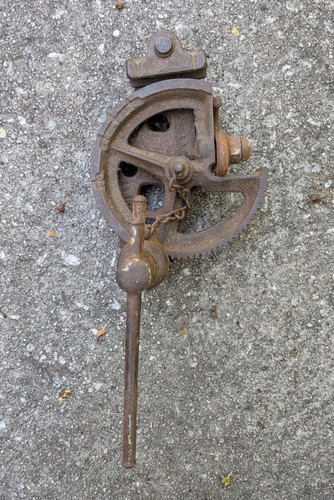 Antique cast iron barbed wire - iron,
