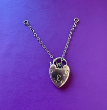 Vintage Small Heart  Padlock